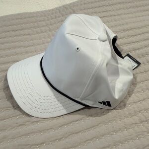 Adidas Classic White Cap with Black Trim